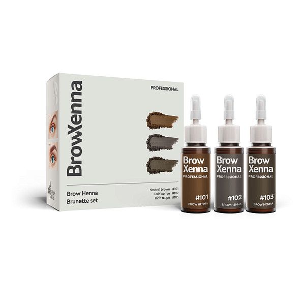 «Brunette» henna set, BrowXenna® | Brow henna | BrowXenna®